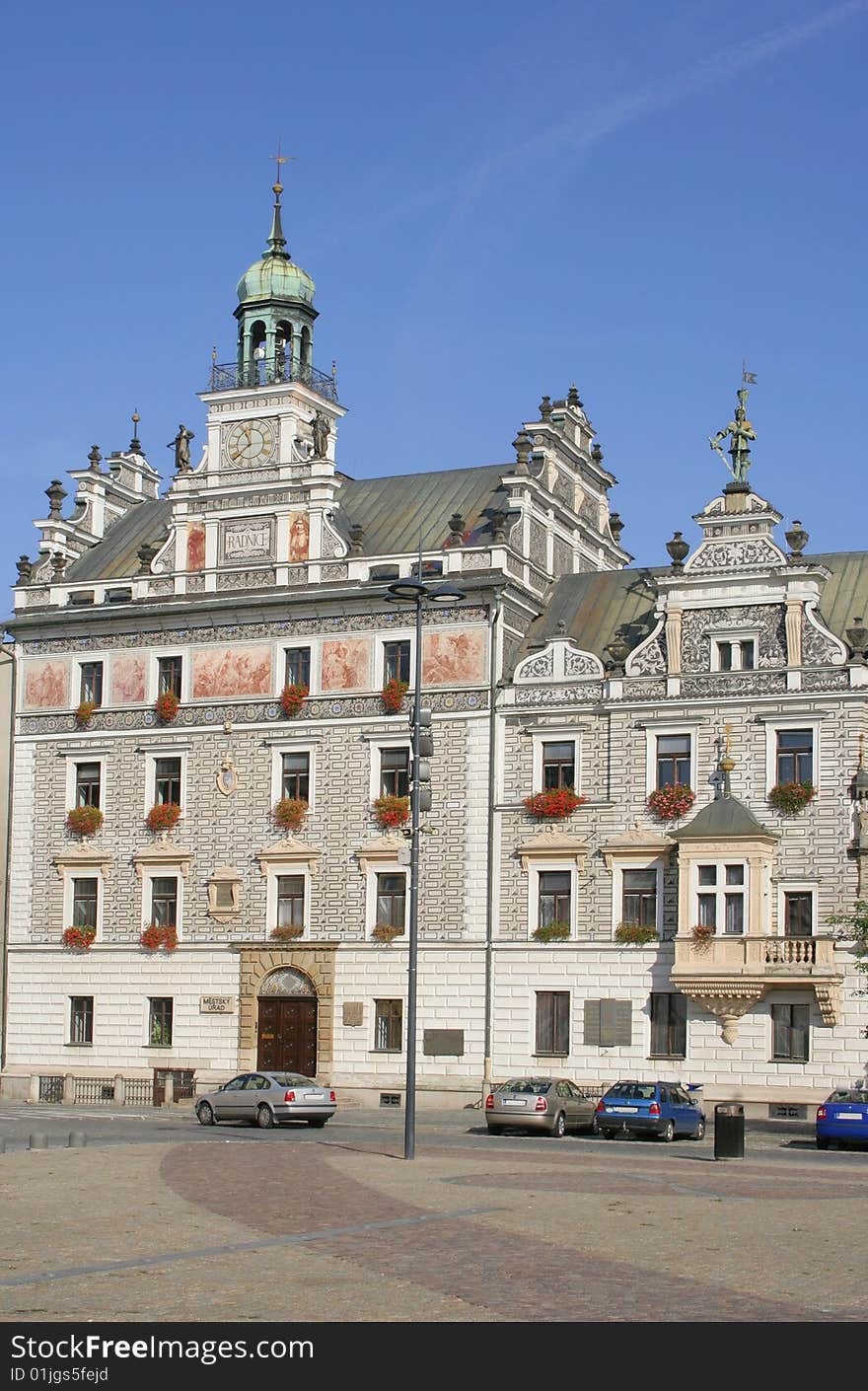 Town hall in Kolin, Czech Republic