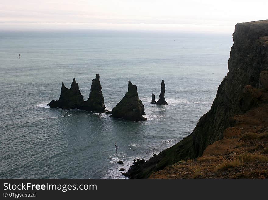 Rocks in the water