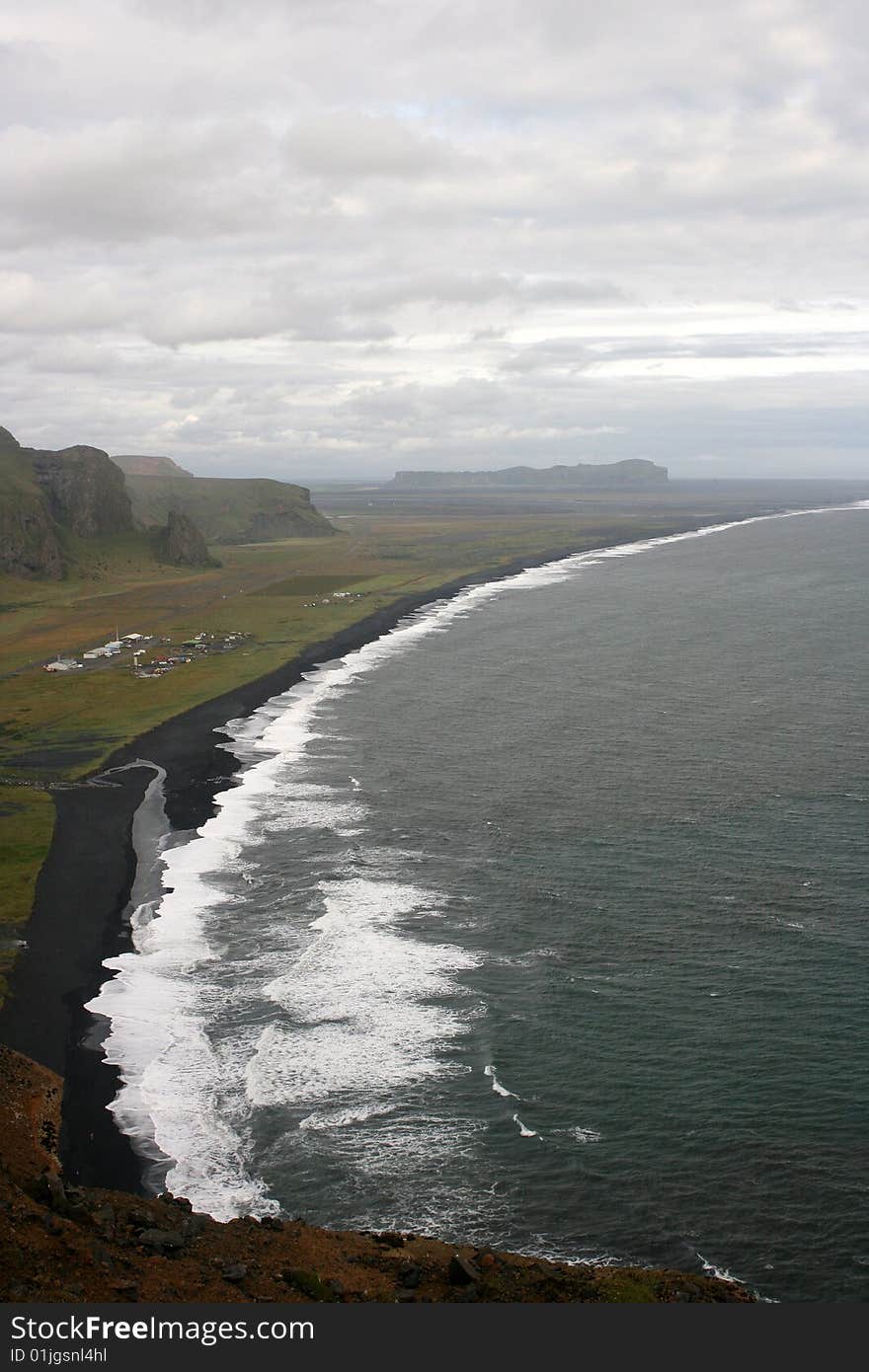 Typical Icelandic beach