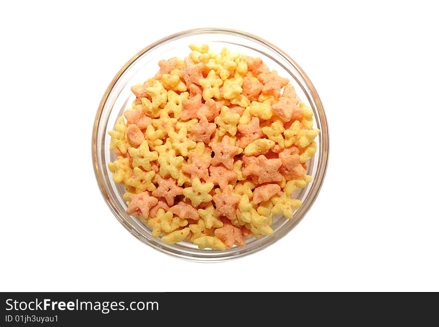 Bowl with corn flakes