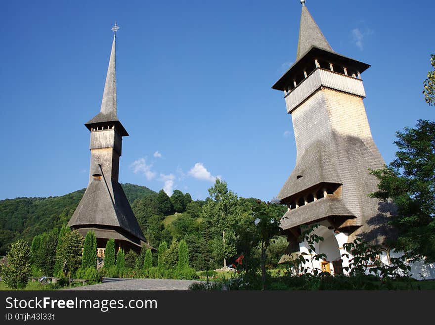 Borsana Monastery in Carpathians (Borsana, Romania). Borsana Monastery in Carpathians (Borsana, Romania)