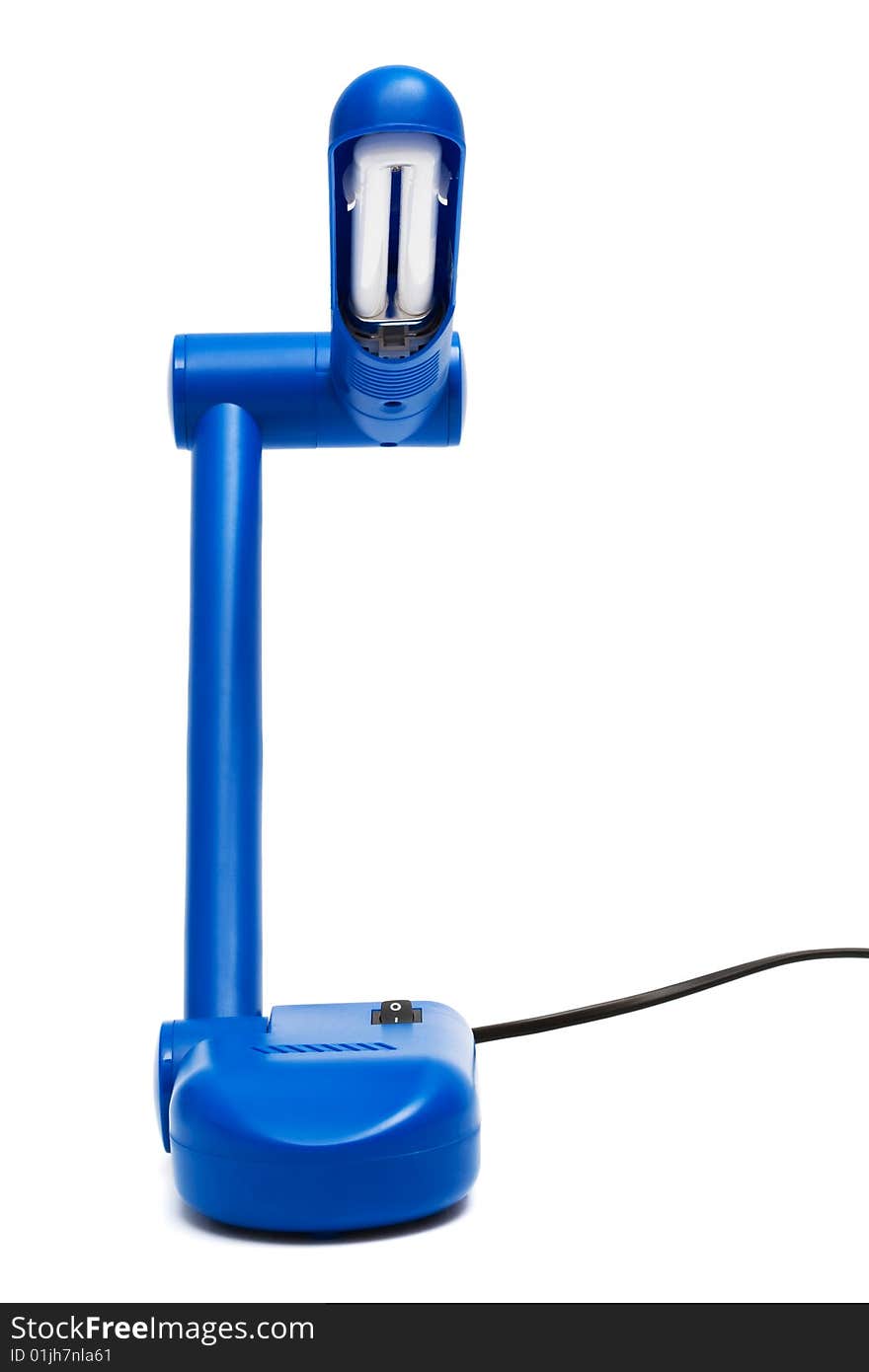 Blue modern lamp