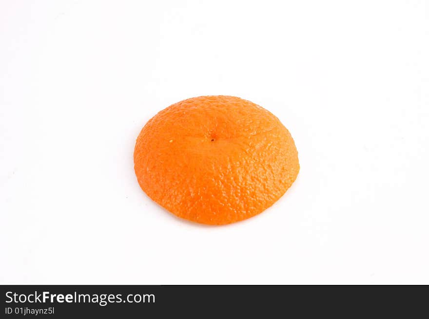 Orange on a white background