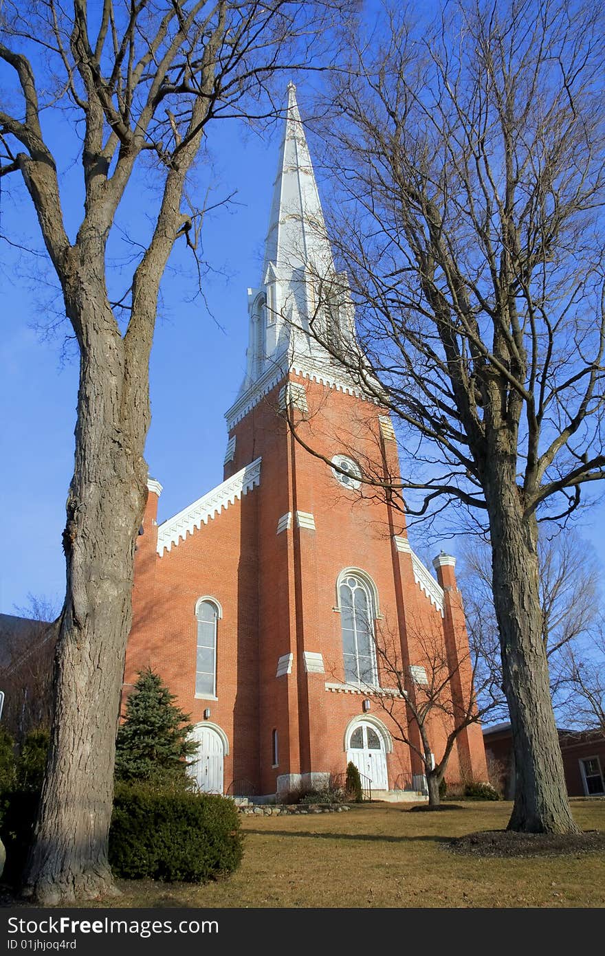 View of a church in high dynamic range.