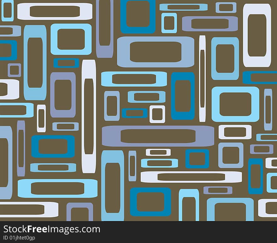 Retro blue and brown rectangles graphic design background. Retro blue and brown rectangles graphic design background