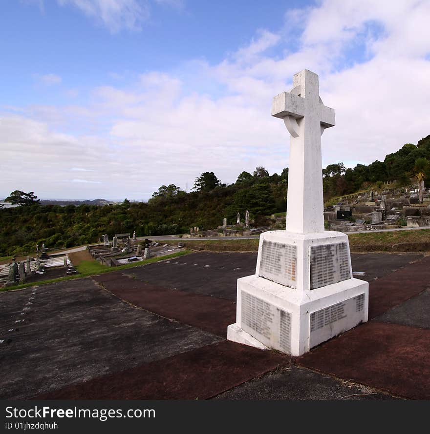 Cemetery With Cross