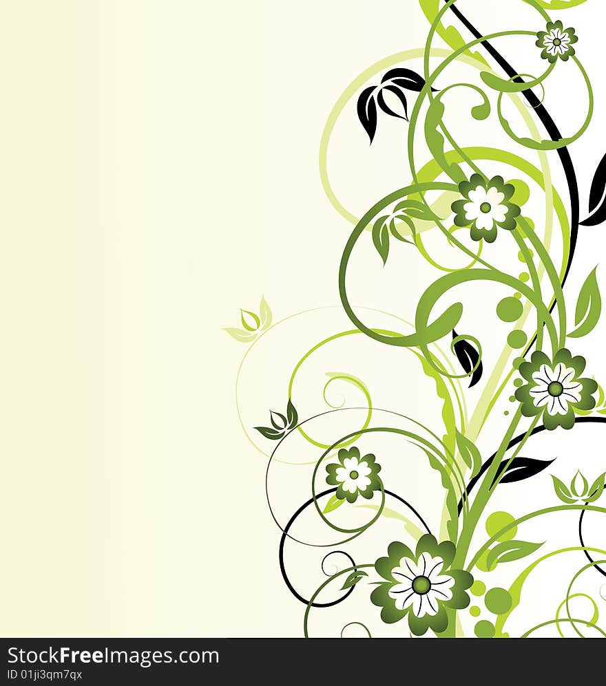 Floral Background For Your Design