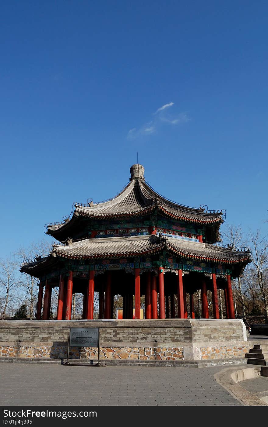 Pavilion in chinese style. summer palace. beijing.