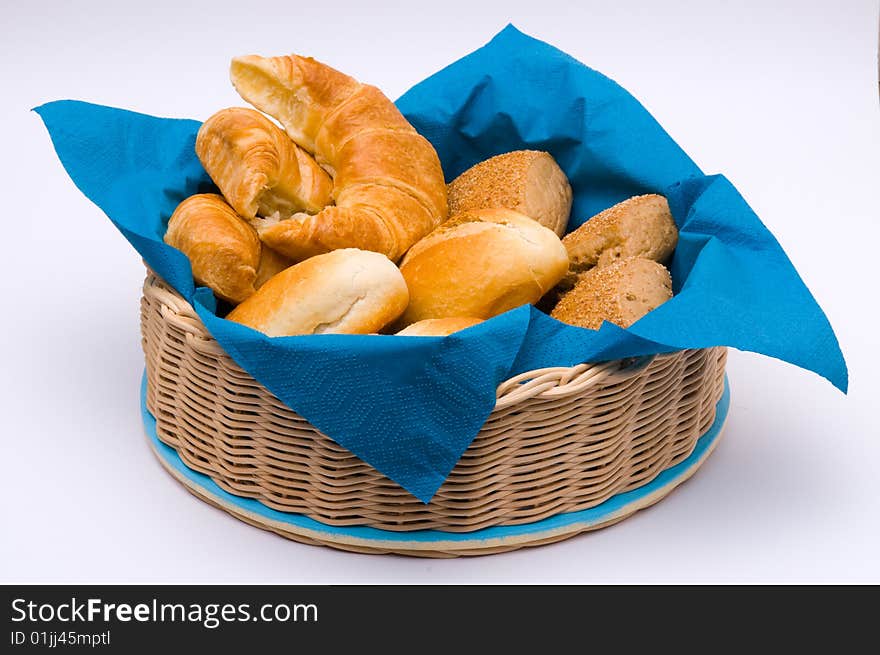 A Basket With Different Buns