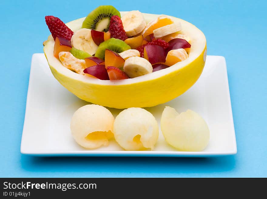 Fruits in a honeydew