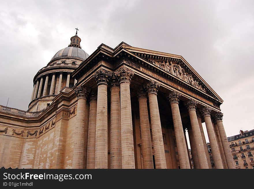 Pantheon in Paris in early spring time. Pantheon in Paris in early spring time.