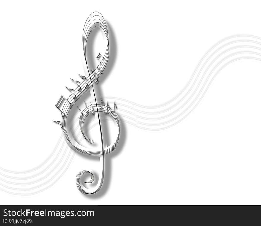 Violin music key