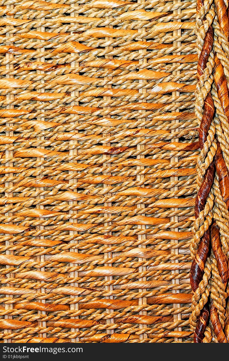 Close up shot of rattan plait texture. Close up shot of rattan plait texture