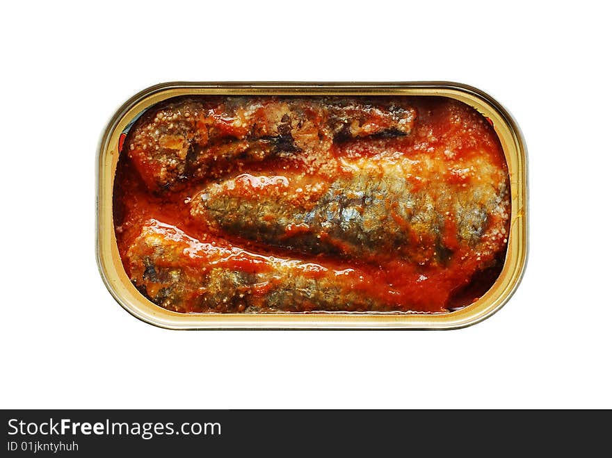 Canned fish in tomato sauce