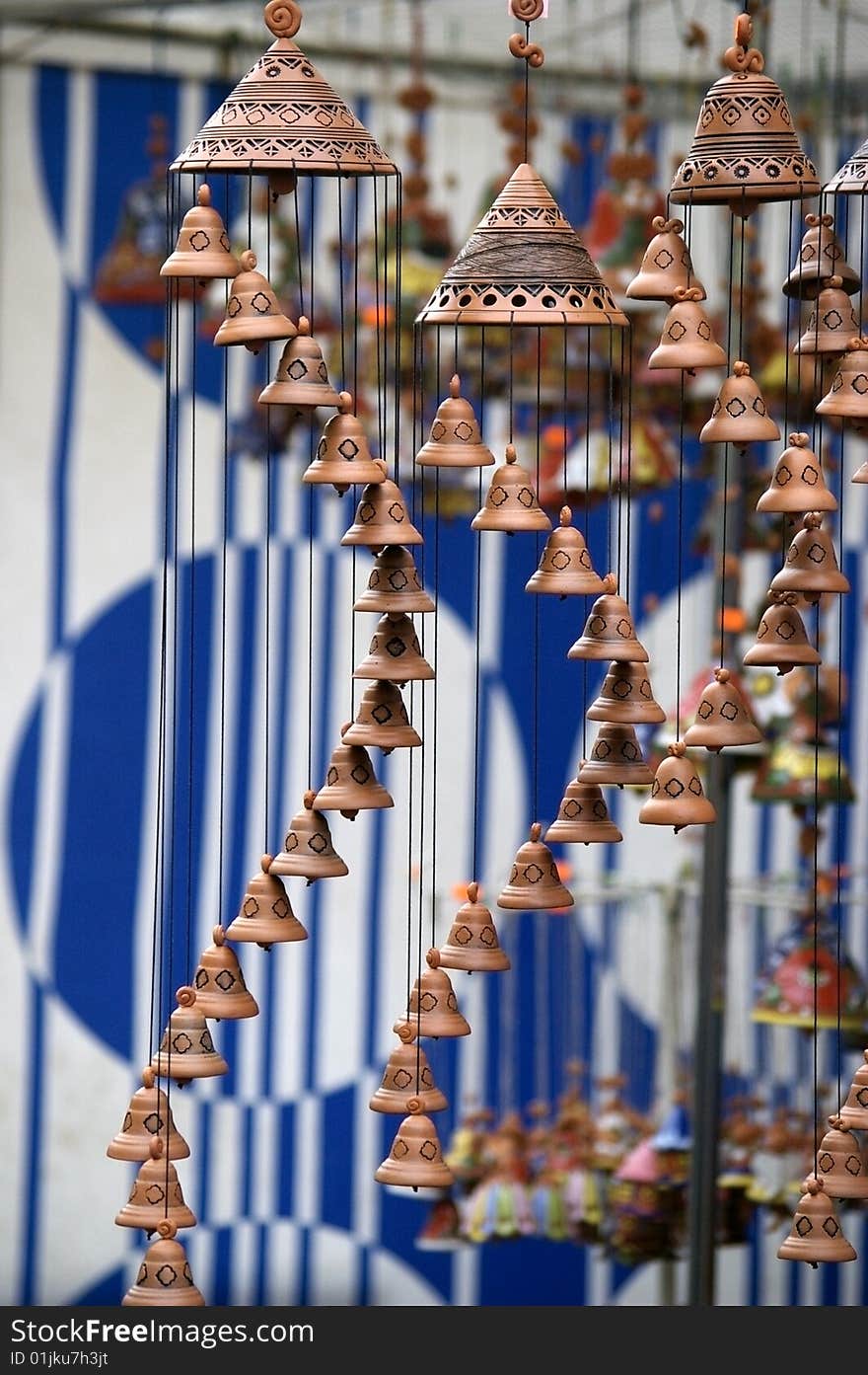 Pottery bells in the county fair