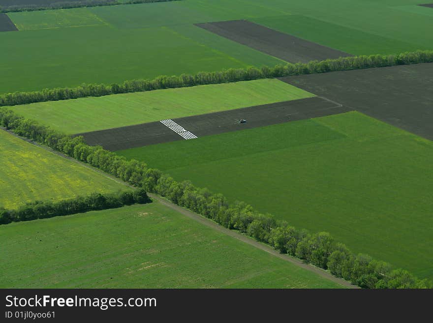 Beautiful Green grass in bulgaria