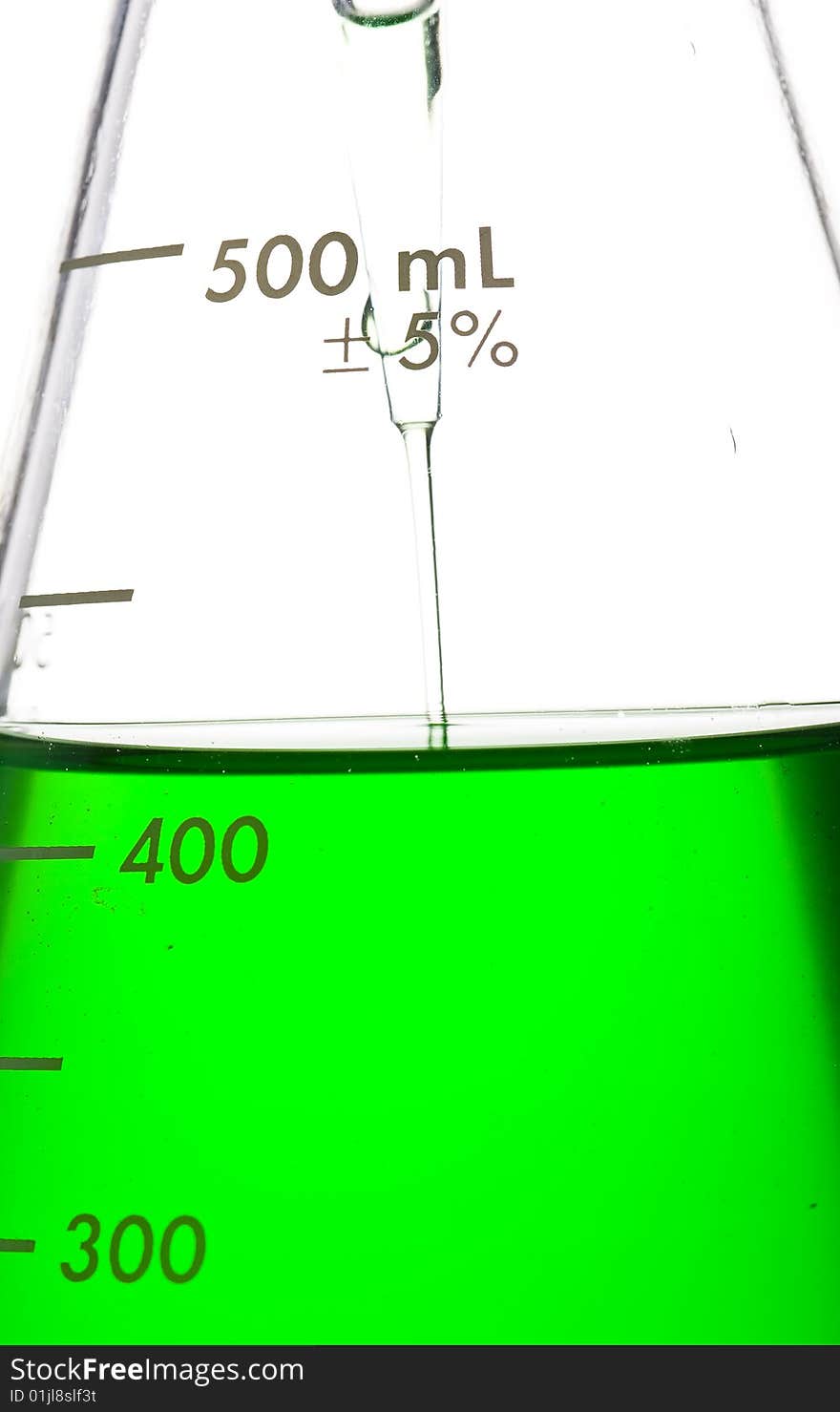 Chemical Test Tube . Chemical experiment with Laboratory glass.