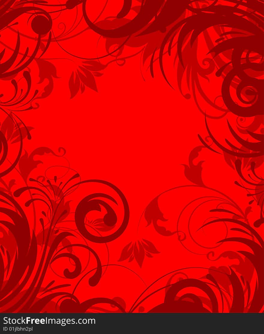 Floral Abstract Background.