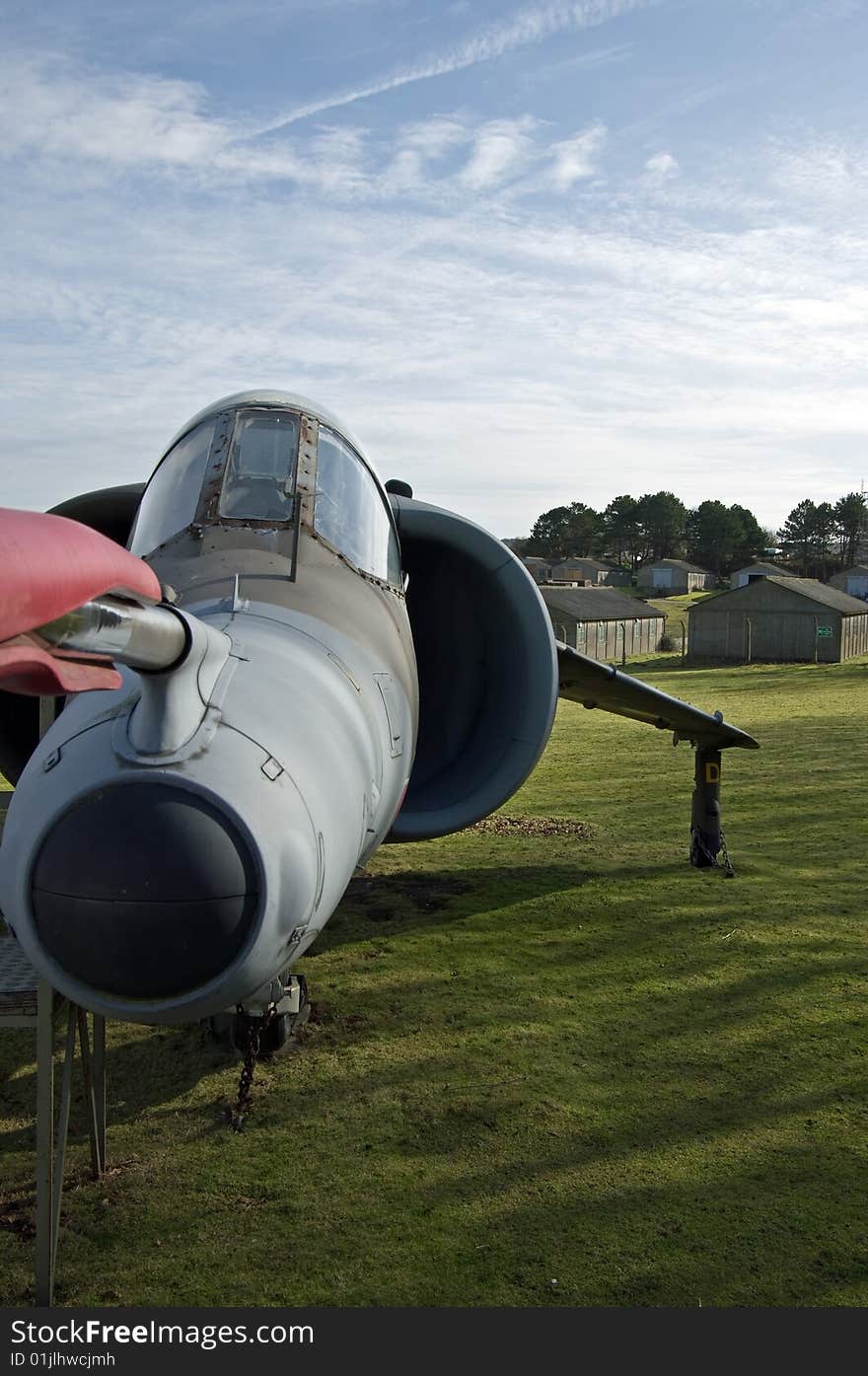 A Harrier Jump Jet at rest