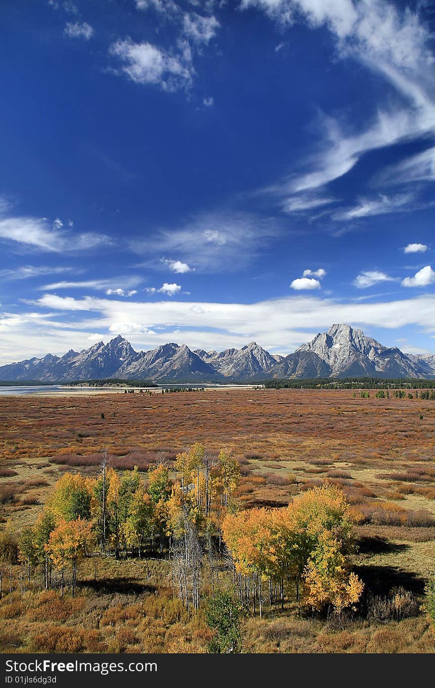 View from Lunch Tree Hill near the Jackson Lake Lodge in Grand Teton National Park, Wyoming. View from Lunch Tree Hill near the Jackson Lake Lodge in Grand Teton National Park, Wyoming