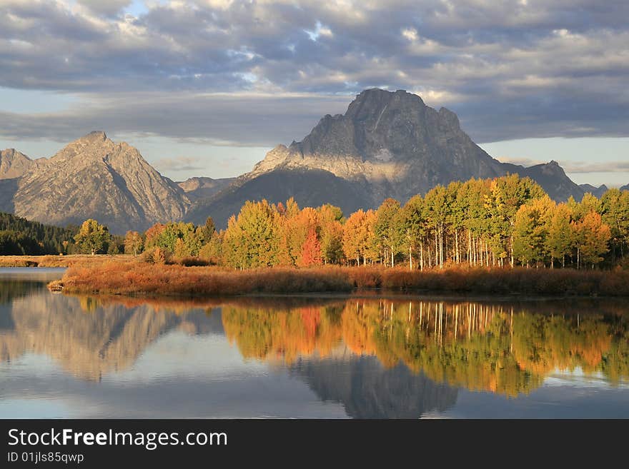 Mt. Moran and Fall Sunrise