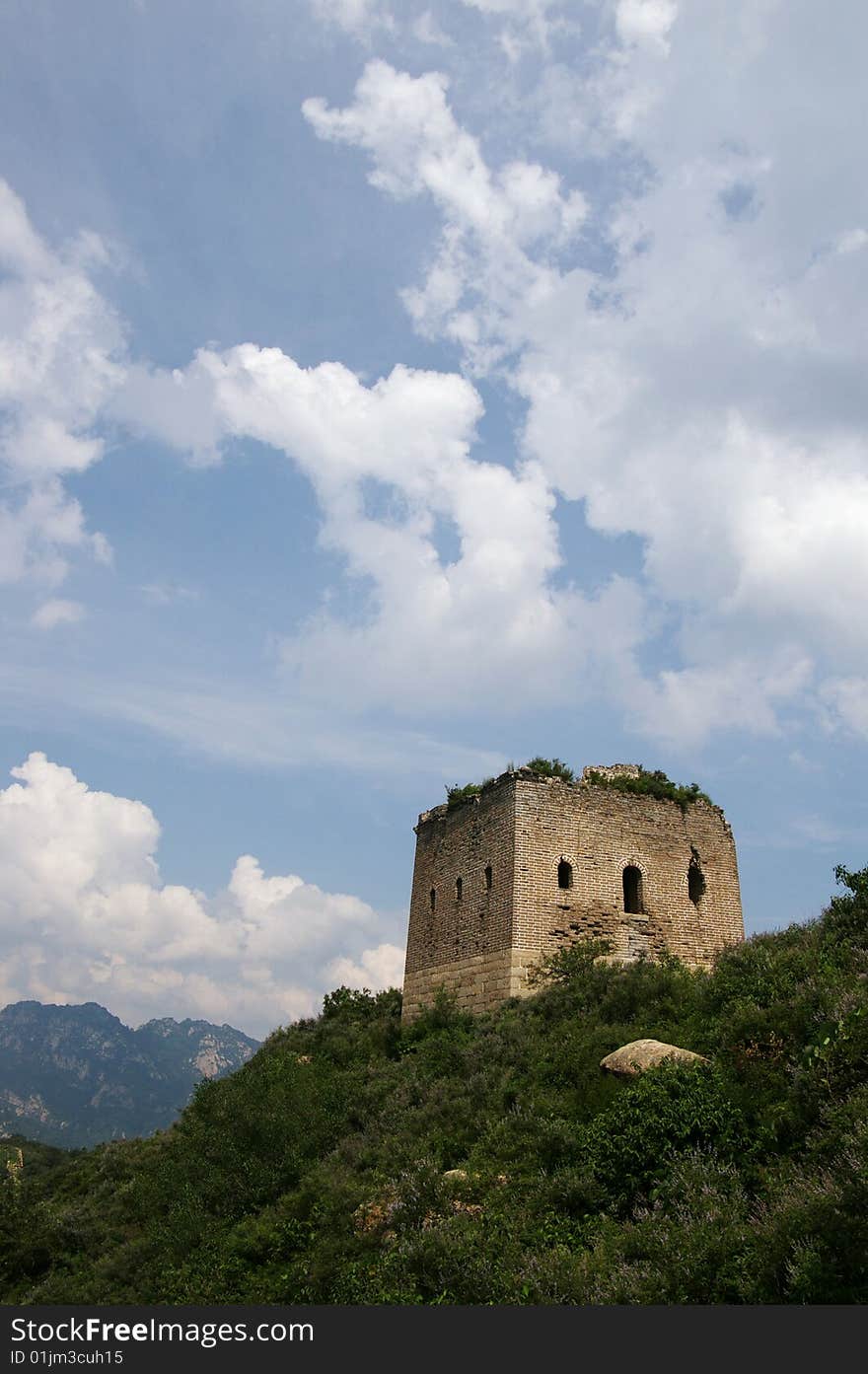 The highest point of Great Wall in DaShuiyu, the Jade Emperor Units. The highest point of Great Wall in DaShuiyu, the Jade Emperor Units