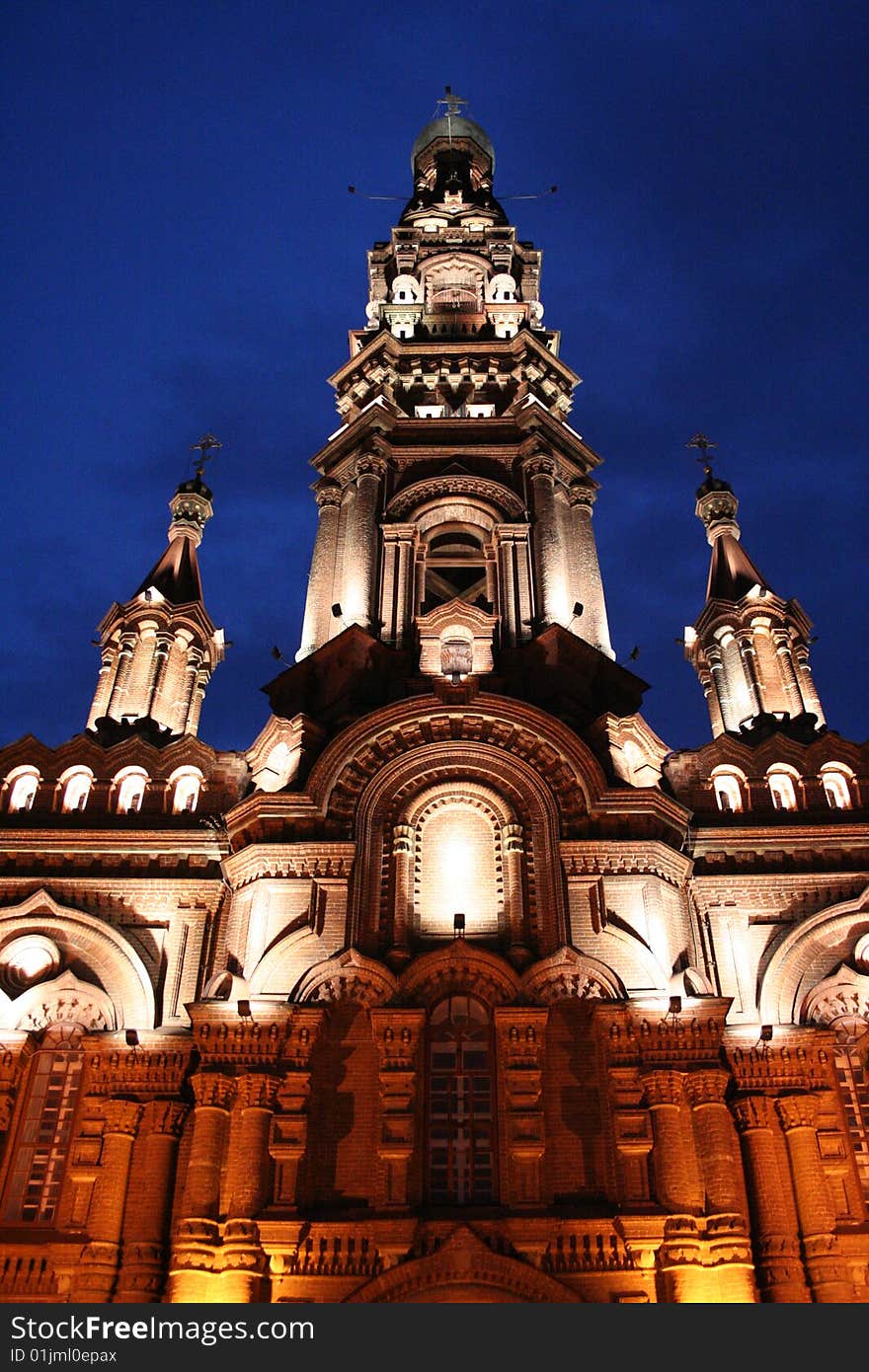 Bell tower in the centre of Kazan, Russia. Bell tower in the centre of Kazan, Russia