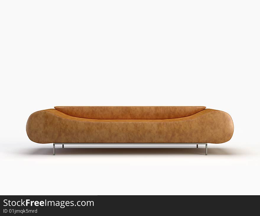 Sofa on the white background. Sofa on the white background