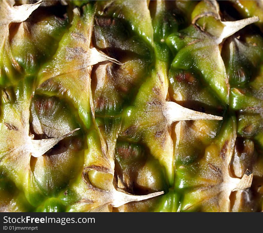 Detail pineapple closeup food background