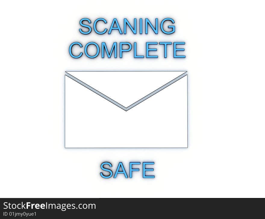 Mail scanner message after complete mail scan