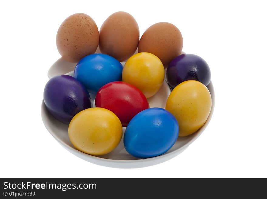 Easter, painted easter eggs, a traditional custom at the Easter time