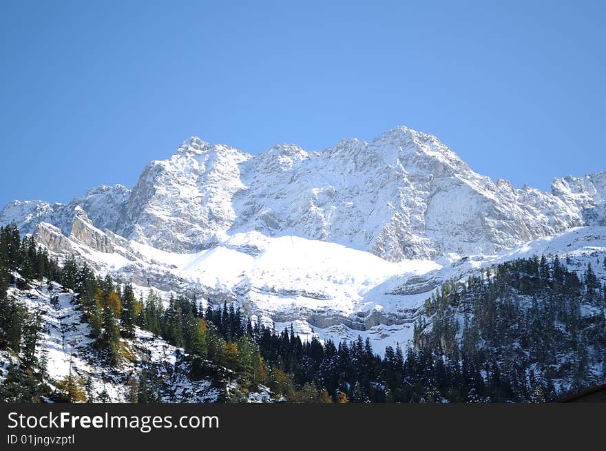 A view in the higher mountains. A view in the higher mountains.