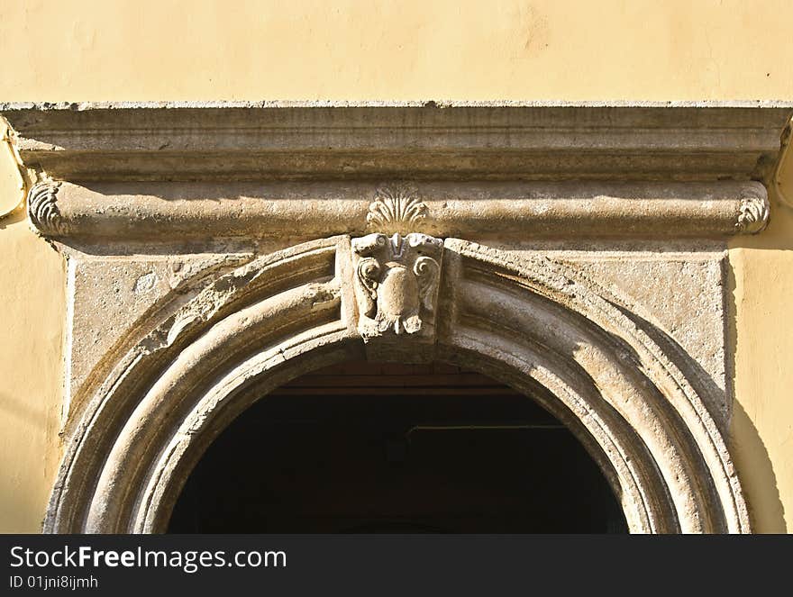 Old traditional architecture in Corfu city in Greece. Old traditional architecture in Corfu city in Greece