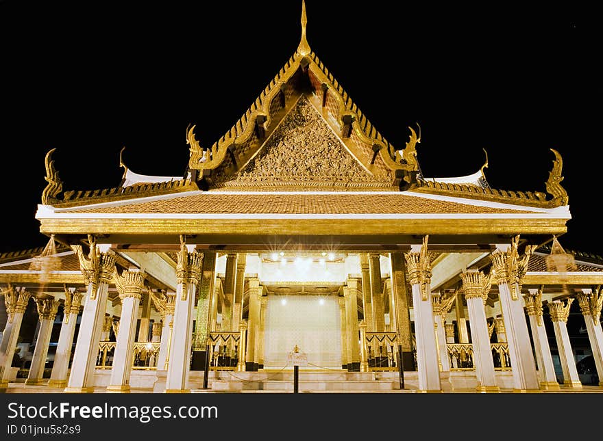 Close up of temple avenue in bangkok. Close up of temple avenue in bangkok