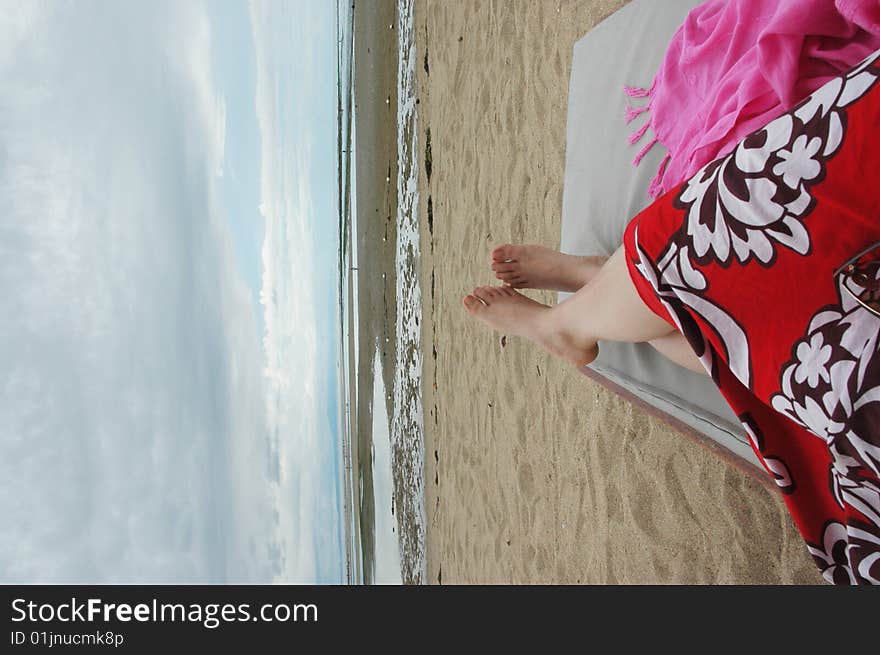 Leisure time on the beach