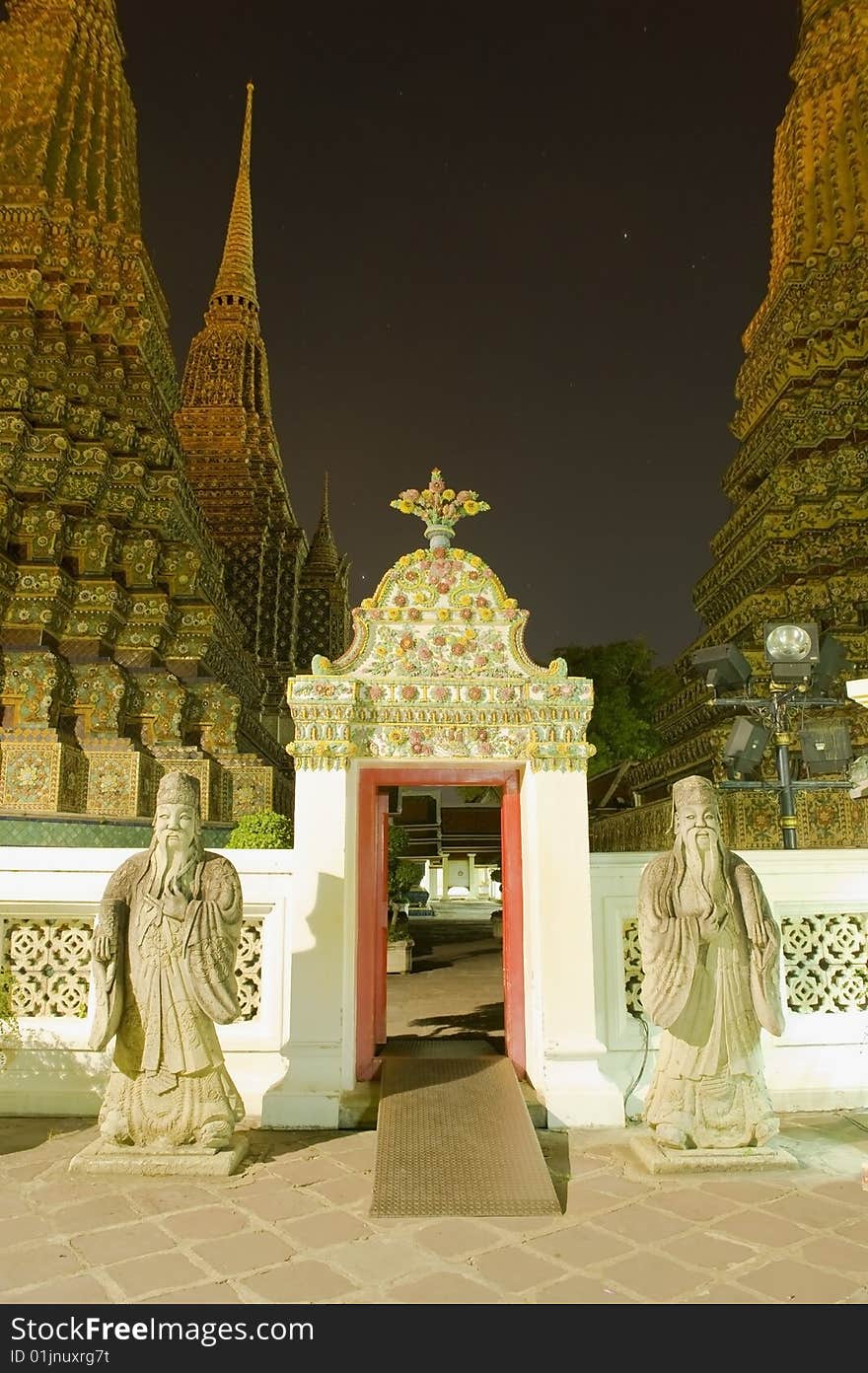 View of old bangkok temple