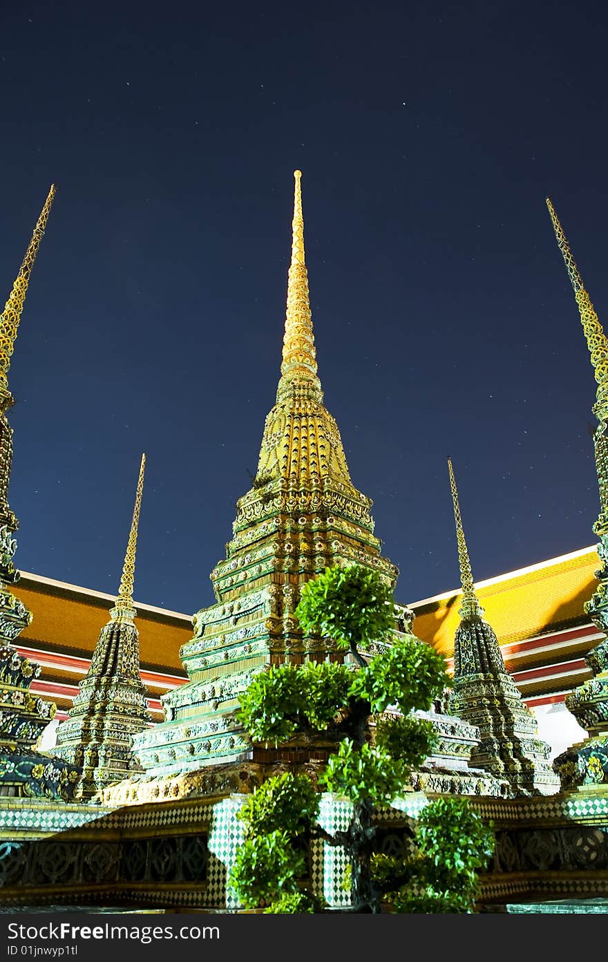 Design of thai temple columns. Design of thai temple columns