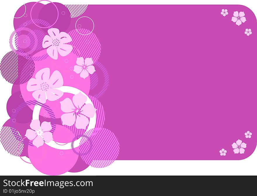 Stylish pink banner