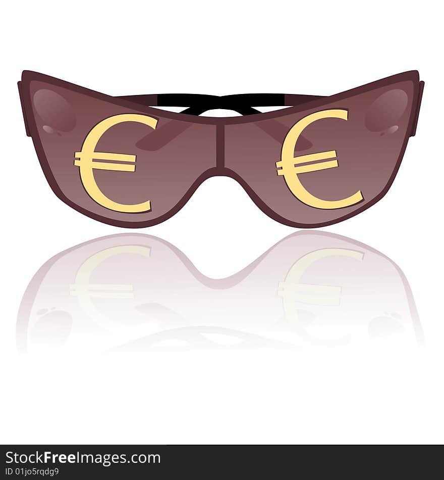 Solar glasses. Vector illustration