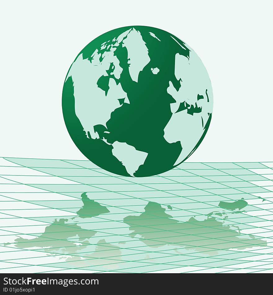 Vector illustration map of world