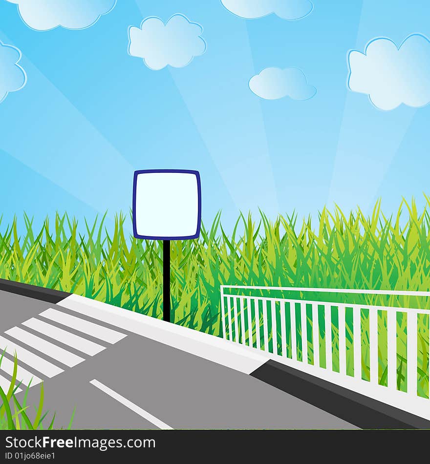 Ecological background. Vector illustration