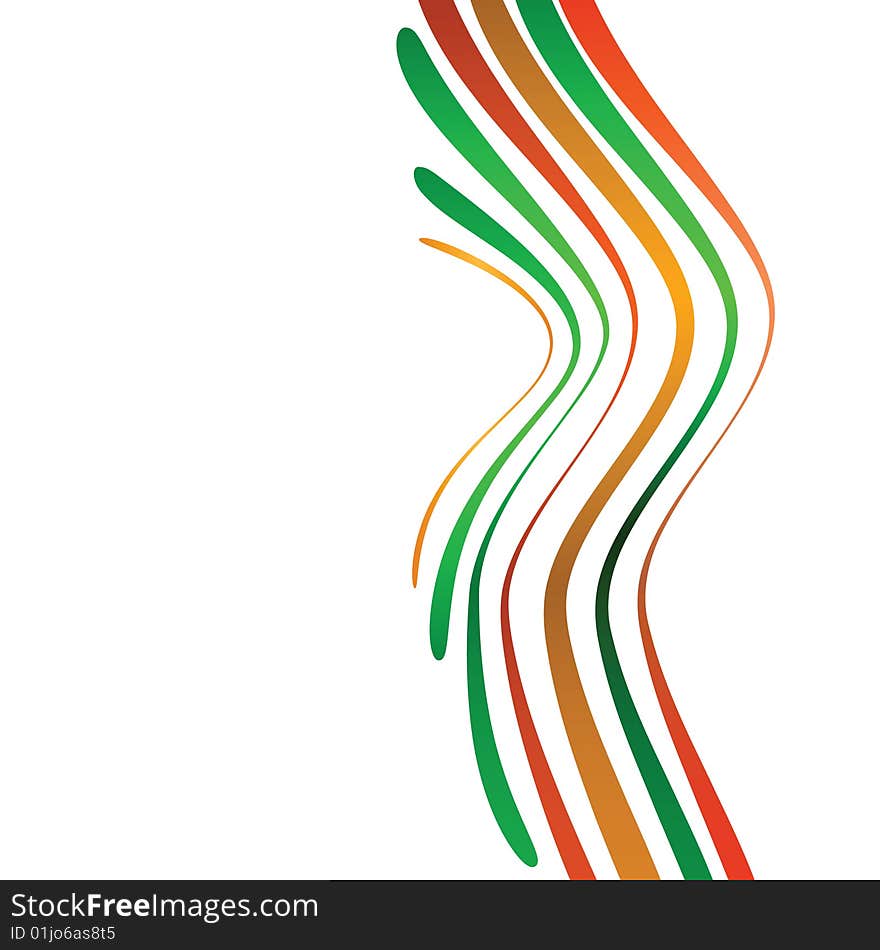 Abstract background with bent lines