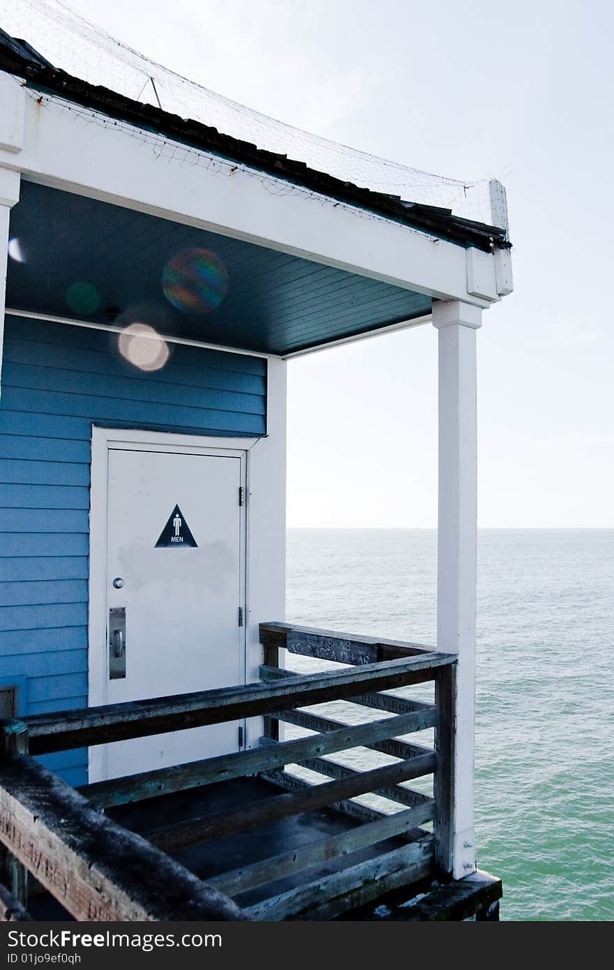 Men's restroom on the Oceanside, CA Pier. Men's restroom on the Oceanside, CA Pier.