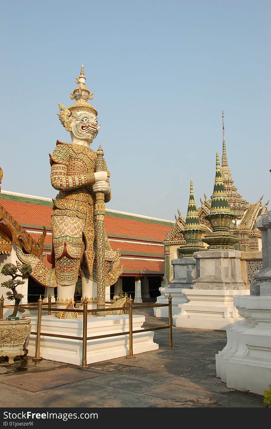 Statue in Grand Palace in Bangkok, Thailand