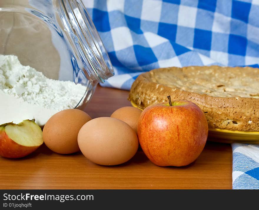 Food ingredients for preparation domestic baking