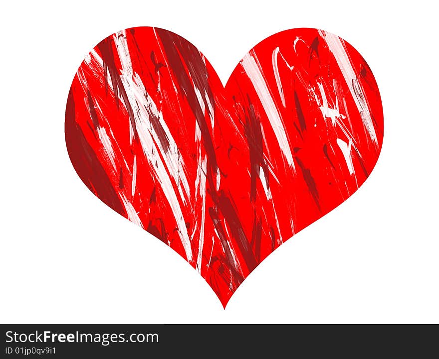 Red heart for wrap or background. Red heart for wrap or background