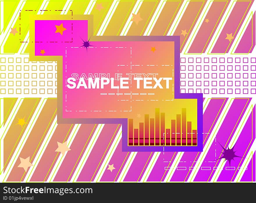 Abstract square background. Vector illustration.