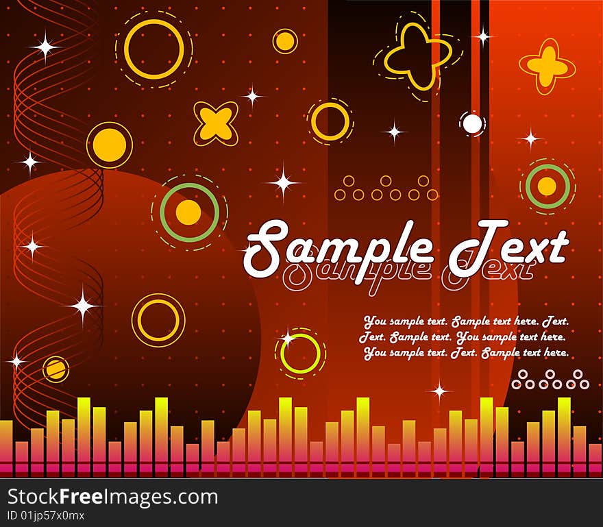 Red vector background