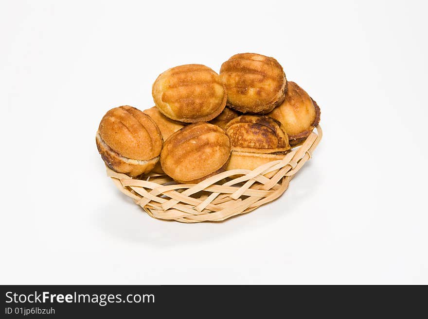 Pastry in a small basket