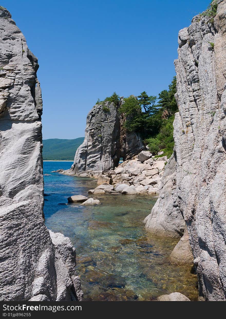 A Landscape On Rocky Seacoast 5